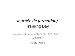 journ e de formation training day