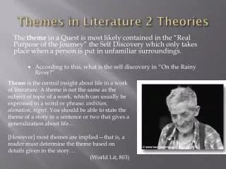 Themes in Literature 2 Theories