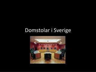 domstolar i sverige