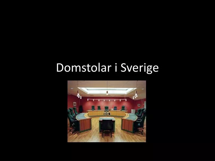 domstolar i sverige