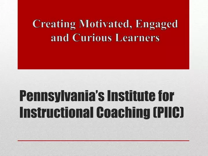 pennsylvania s institute for instructional coaching piic