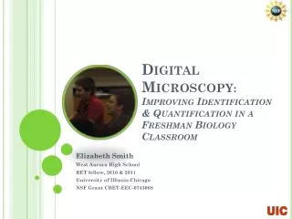 Digital Microscopy : Improving Identification &amp; Quantification in a Freshman Biology Classroom