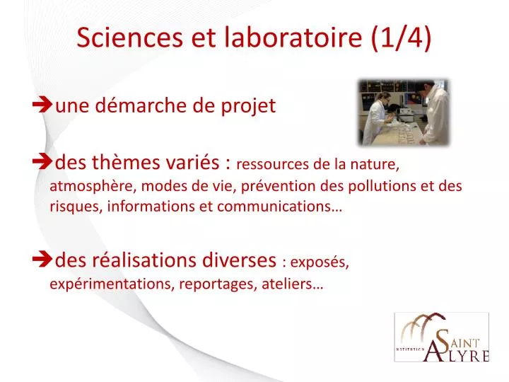 sciences et laboratoire 1 4