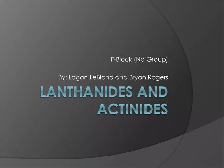 f block no group by logan leblond and bryan rogers