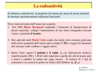 la radioattivit