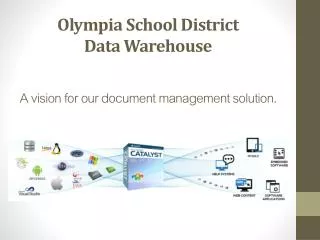 Olympia School District Data Warehouse A vision for our document management solution.