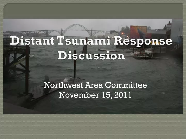 distant tsunami response discussion