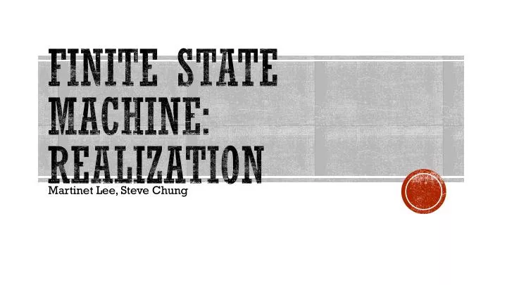 finite state machine realization