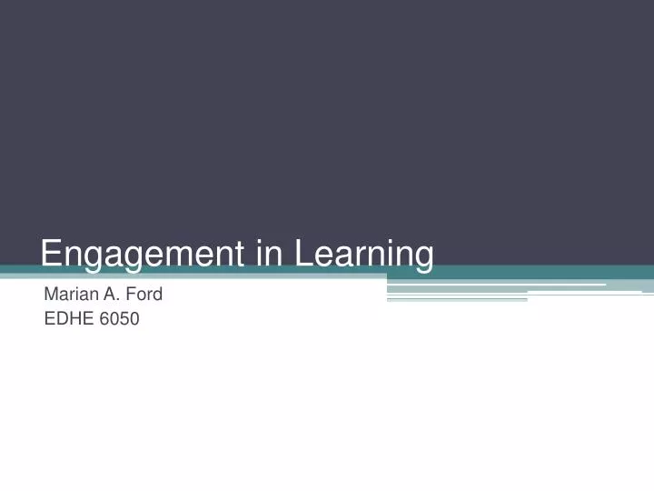 engagement in learning