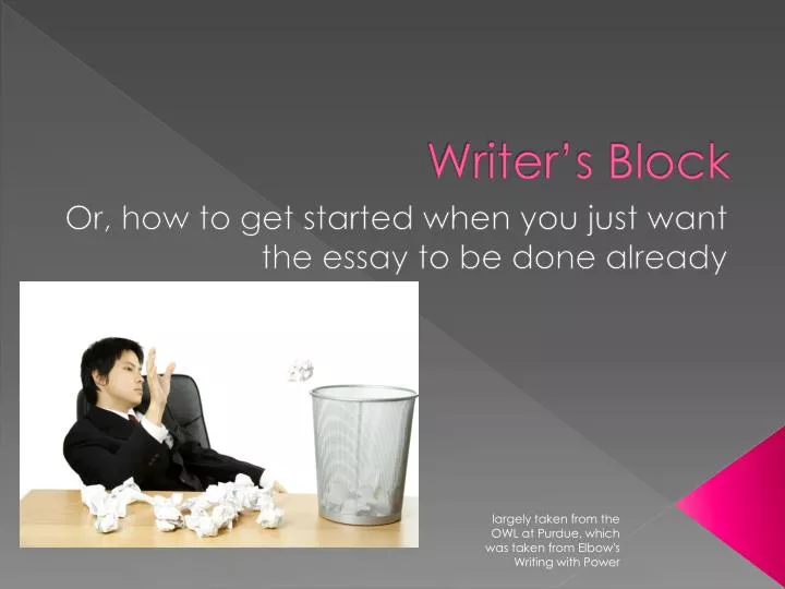 writer s block