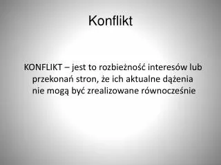 konflikt