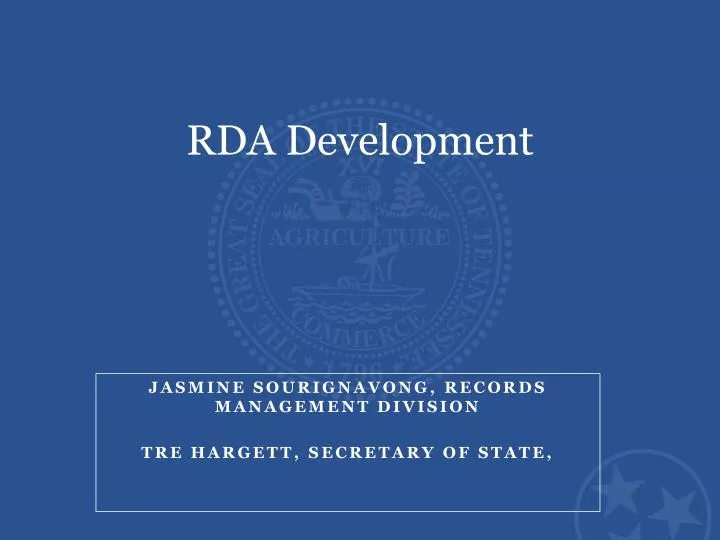 rda development