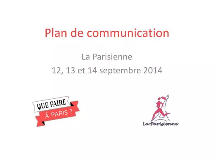 plan de communication