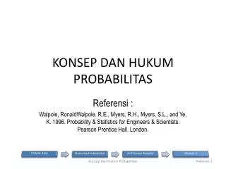 konsep dan hukum probabilitas