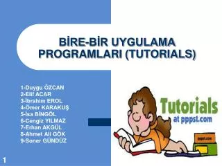 b re b r uygulama programlari tutorials