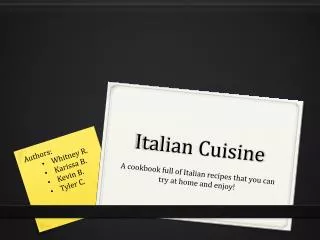 Italian Cuisine