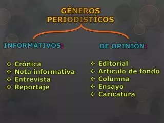 g neros periodist cos