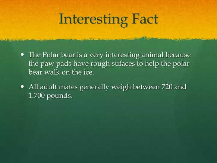 interesting fact