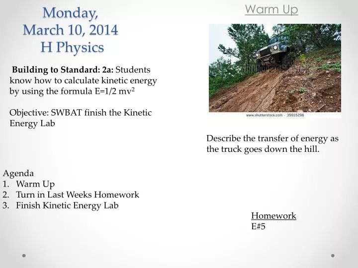 monday march 10 2014 h physics