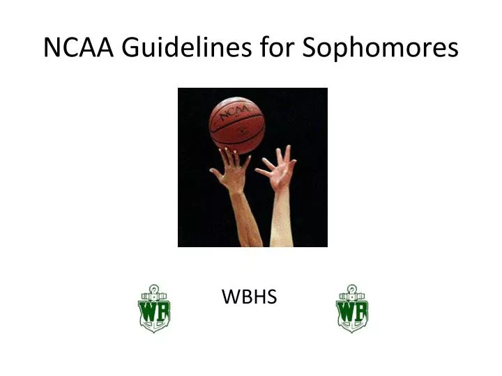 ncaa guidelines for sophomores