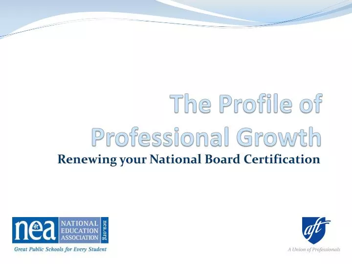 the profile of professional growth