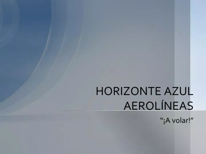 horizonte azul aerol neas