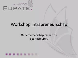 workshop intrapreneurschap