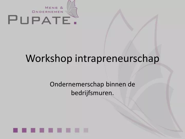 workshop intrapreneurschap