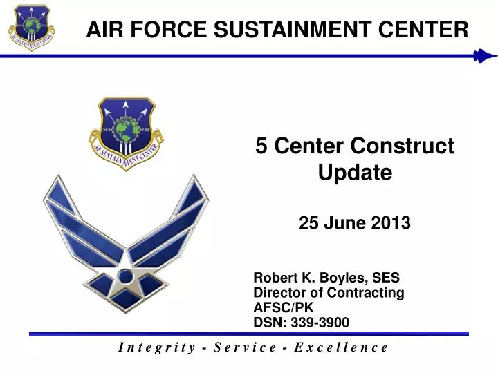 5 center construct update 25 june 2013