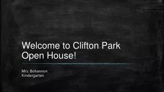 Welcome to Clifton Park Open House!