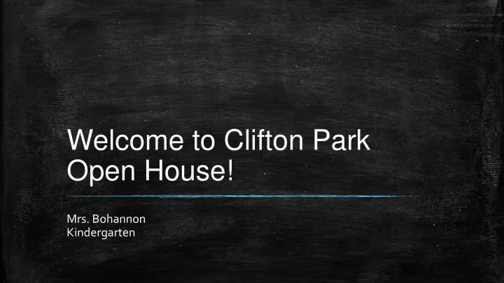 welcome to clifton park open house