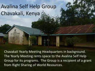 Avalina Self Help Group Chavakali , Kenya