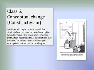 Class 5: Conceptual change (Constructivism)