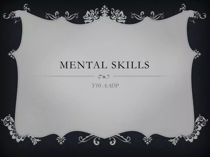 mental skills