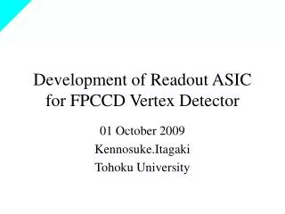 Development of Readout ASIC for FPCCD Vertex Detector