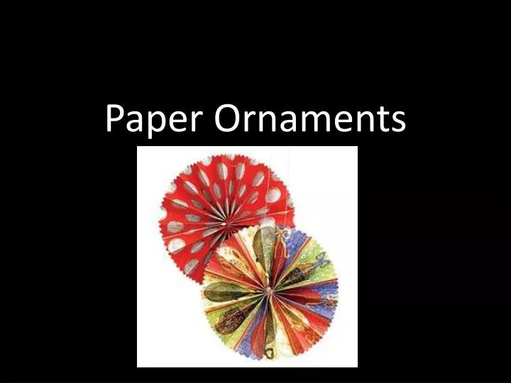 paper ornaments