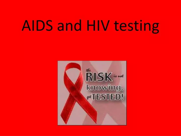 aids and hiv testing