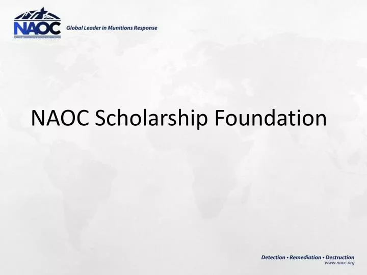 naoc scholarship foundation