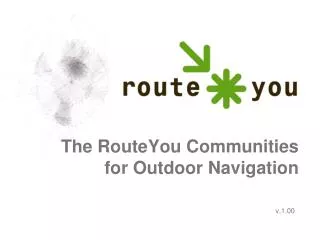 The RouteYou Communities for Outdoor Navigation