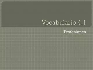 vocabulario 4 1