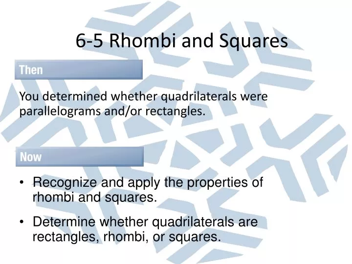 6 5 rhombi and squares