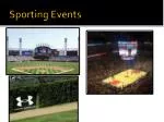Sporting Events - slide 1