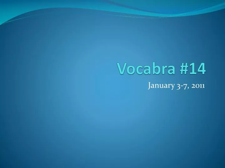 vocabra 14