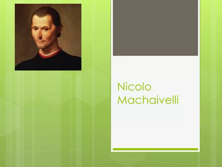 nicolo machaivelli