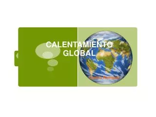 calentamiento global