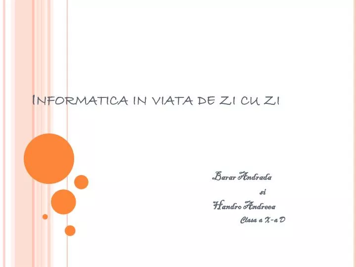 informatica in viata de zi cu zi