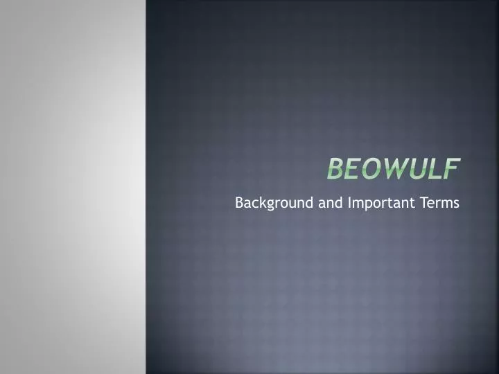 beowulf