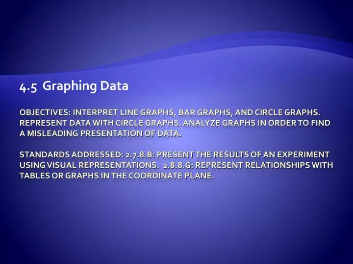 4 5 graphing data