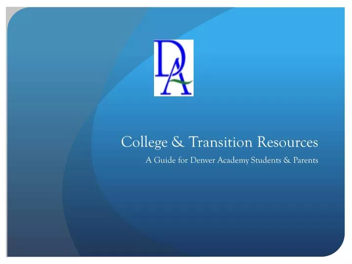 college transition resources