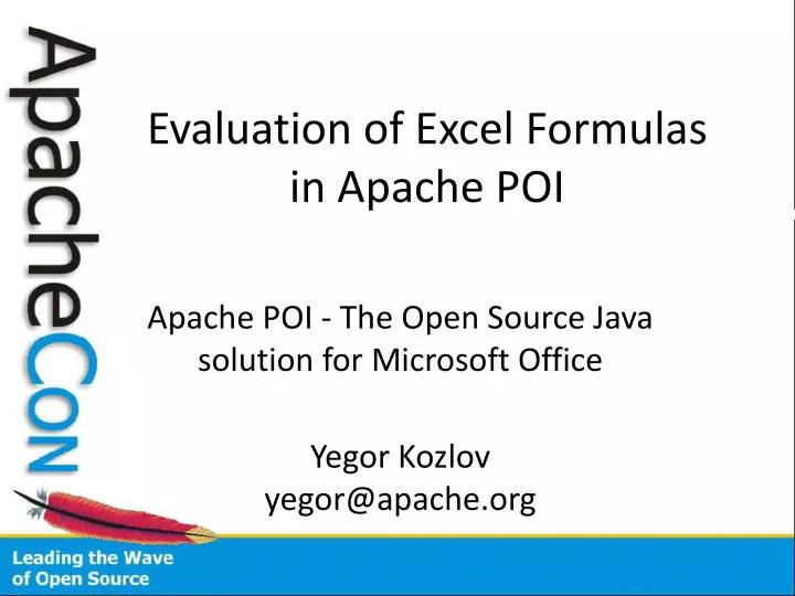 evaluation of excel formulas in apache poi